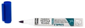 Pebeo 7A Light Farbic Marker 1mm Brush Nib BLUE - marker do tkanin jasnych