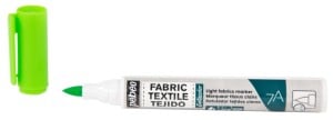 Pebeo 7A Light Farbic Marker 1mm Brush Nib FLOU GREEN - marker do tkanin jasnych