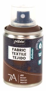 Pebeo 7A Farbic Spray 100ml BROWN - farba do tkanin w sprayu