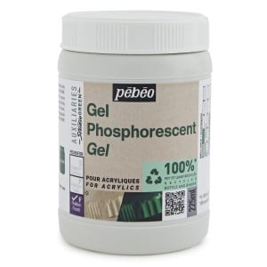 Pebeo STUDIO GREEN Phosphorescent Gel -żel akrylowy fosforyzujący