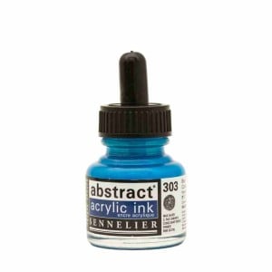 303 COBALT BLUE HUE, tusz akrylowy Abstract Sennelier