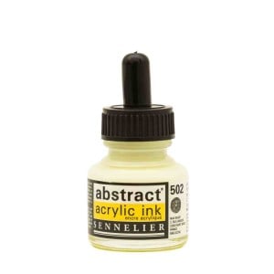 502 FLUO YELLOW, tusz akrylowy Abstract Sennelier