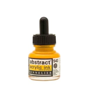 543 CADMIUM YELLOW DEEP, tusz akrylowy Abstract Sennelier