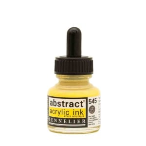 545 CADMIUM YELLOW LEMON, tusz akrylowy Abstract Sennelier