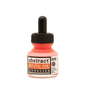 648 FLUO ORANGE, tusz akrylowy Abstract Sennelier