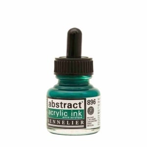 896 PHTHALO GREEN, tusz akrylowy Abstract Sennelier