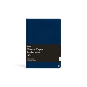 Karst Stone Paper NAVY Notes A5 gładki (twarda oprawa) 144str - notes z papierem kamiennym