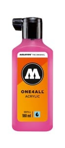 Molotow ONE4ALL Refill 217 Neon Pink 180ml - tusz akrylowy uzupełniający