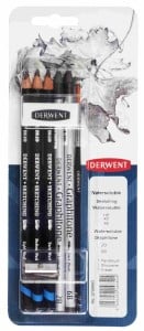 Derwent Watersoluble Sketching Mixed Media blister - komplet ołówków wodorozpuszczalnych