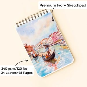 Viviva Sketchpad IVORY 240g 24ark - blok akwarelowy (mix media) na spirali