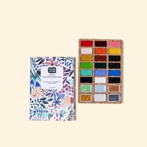 VIVIVA COLORS Watercolor Pans DELUXE Set 24 kolorów - komplet farb akwarelowych