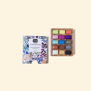 VIVIVA COLORS Watercolor Half Pans METALLIC Set 15 kolorów - komplet farb akwarelowych