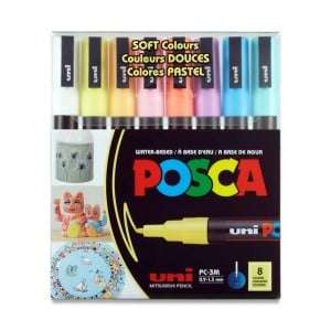 Posca Markers PC-3M 8 kolorów SOFT - komplet markerów
