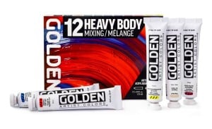 Golden Heavy Body NEW Mixing Set 12x22ml - komplet farb akrylowych