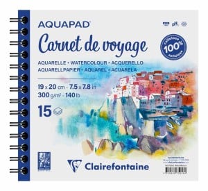 Clairefontaine Album AQUAPAD CP 300g 15ark - blok akwarelowy na spirali