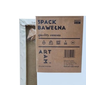 Podobrazia malarskie 13x18 Bawełna 3 szt - komplet