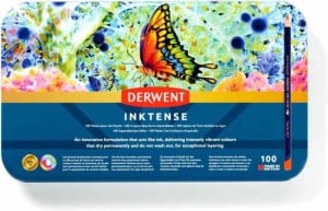 Derwent INKTENSE 100 kolorów - komplet kredek tuszowych