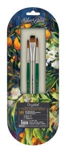 Silver Brush Crystal "Basic" Watercolor Set 3szt - komplet syntetycznych pędzli akwarelowych