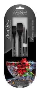Silver Brush Black Velvet "Professional" Watercolor Set 4szt - komplet syntetycznych pędzli akwarelowych