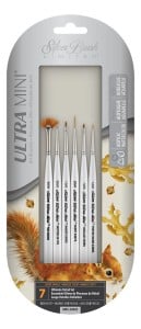 Silver Brush Ultra Mini  "Ultimate Detail" Set 6szt - komplet syntetycznych pędzli do detali