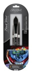 Silver Brush Black Velvet "Master" Watercolor Set 3szt - komplet syntetycznych pędzli akwarelowych
