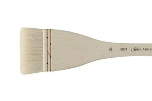 Atelier Hake 5001 Flat r.30 - Silver Brush pędzel akwarelowy z kozy