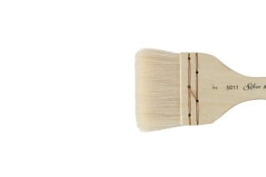 Atelier Hake 5011 Short Flat r.2" - Silver Brush pędzel akwarelowy z kozy