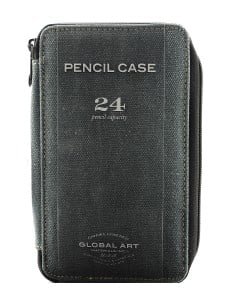 Global Art Pencil Case na 24 kredki STEEL BLUE - piórnik artystyczny