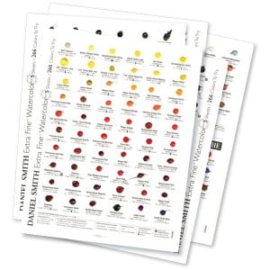 Daniel Smith Watercolor Dot Color Chart - wzornik 266 kolorów
