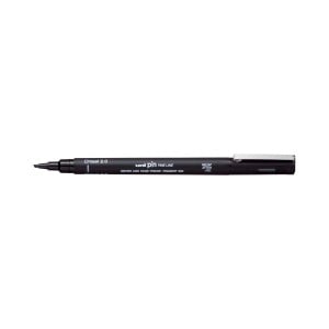 uni Pin Chisel Tip BLACK 2,0 mm - pisak rysunkowy