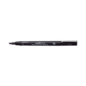 uni Pin Chisel Tip BLACK 3,0 mm - pisak rysunkowy
