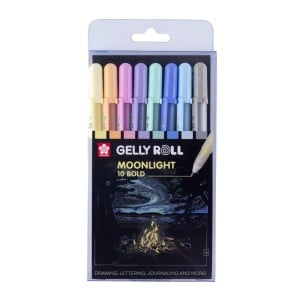 Sakura Gelly Roll Moonlight 10 Pastel Set 8 kolorów - komplet piaków żelowych