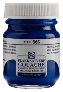 Talens Gouache Extra Fine 566 PRUSSIAN BLUE PHTHALO - gwasz artystyczny