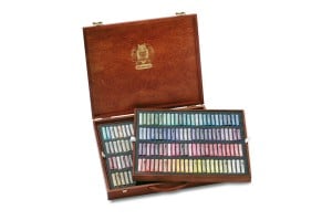 Schmincke Finest Extra Soft Pastel 200 kolorów Wooden Case- komplet artystycznych pasteli suchych w drewnianej kasecie