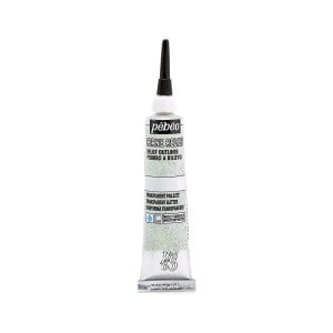Relief Outliner 20 ml TRANSPARENT GLITTER - konturówka do szkła i ceramiki z brokatem