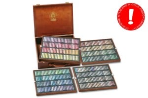Schmincke Finest Extra Soft Pastel 400 kolorów Wooden Case- komplet artystycznych pasteli suchych w drewnianej kasecie