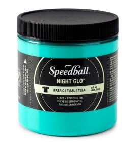 Speedball Night GLow Fabric Screen Printing Ink GREEN - farba do sitodruku na tkaninach