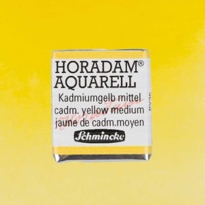 225 Cadmium Yellow Middle, akwarela Horadam Schmincke kostka