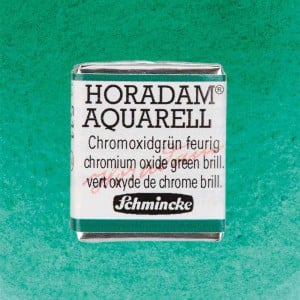 511 Chromium Oxide Green Brilliant, akwarela Horadam Schmincke 1/2 kostki
