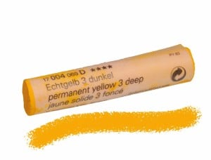 004D Permanent Yellow 3 Deep, pastel sucha Schmincke
