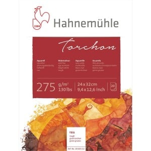 Hahnemuhle WatercolourTorchon RGH 275g 20 ark - blok akwarelowy