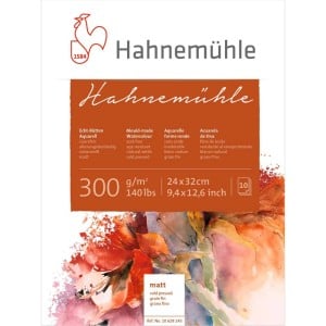 Hahnemuhle Watercolour Matt CP 300g 10 ark - blok akwarelowy