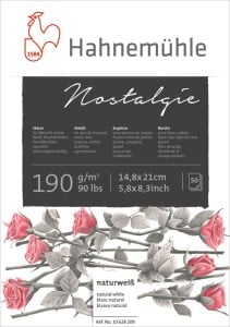 Nostalgia Sketchpad 190g 50 ark Hahnemuhle - blok rysunkowy
