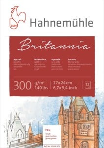 Britania Aquarell Paper 300g ROUGH12 ark - blok akwarelowy