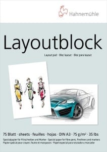 Layout Pad 75g 75ark - blok do markerów Hahnemuhle