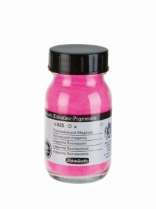 Schmincke Pure Artists' Pigments 825 Fluorescent Magenta 100ml - pigment artystyczny sypki