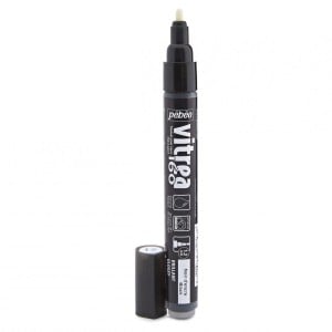 Pebeo Vitrea 160 Gloss INK BLACK - marker do szkła błyszczący
