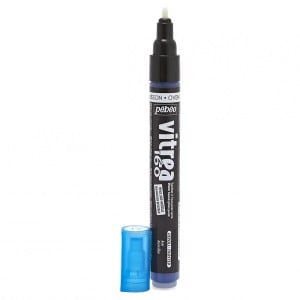 Pebeo Vitrea 160 Matt AZURE BLUE - marker do szkła matowy