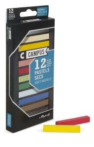 Campus Soft Pastels 12 kolorów - komplet pasteli suchych