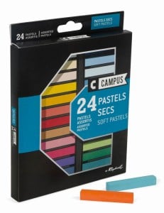 Campus Soft Pastels 24 kolory - komplet pasteli suchych